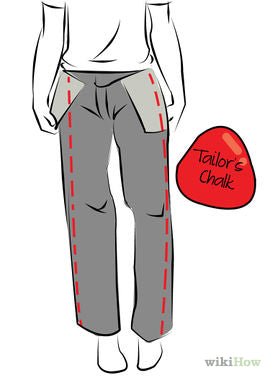 Narrowing trouser leg